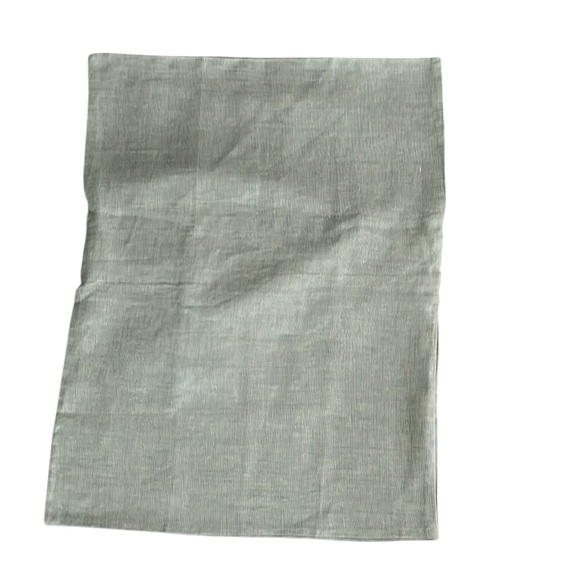 Pine Cone Hill Soft Green Linen Standard Pillow Sham - Picture 4 of 5